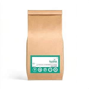 Kusha Spices Cassia Cinnamon Flakes (500g) | Dalchini | Natural ...