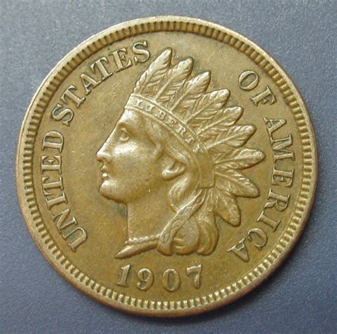 Bruno & Hancock: My 1907 Indian Head Penny Coin AU