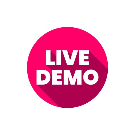 Live demo icon badge label icon design vector 19163657 Vector Art at ...