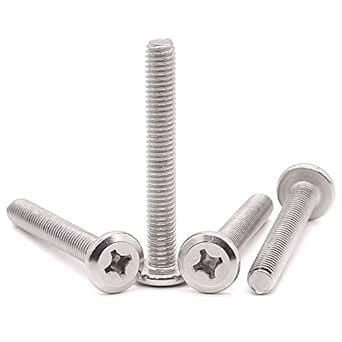 M4 x 40mm (50 PCS) Round Phillips Drive Head Binding Screws, Machine ...