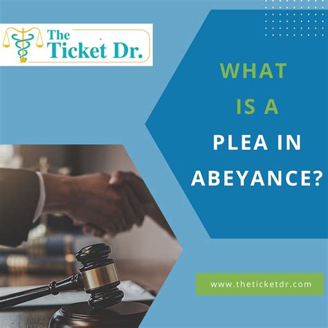 Plea in Abeyance: a legal option for lawyers | The Ticket Dr. posted on ...