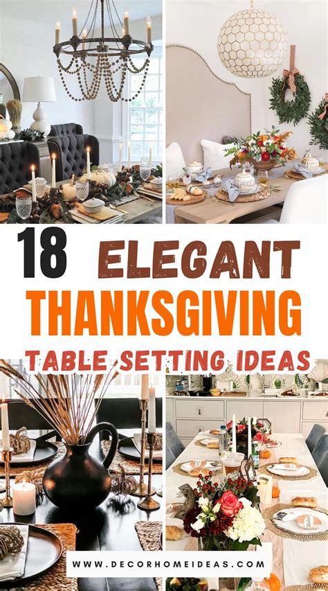 Thanksgiving Place Setting Ideas