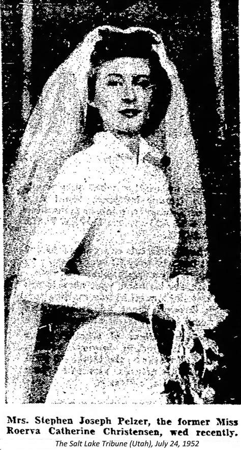 Roerva Catherine Christensen Pelzer (1929-1992) - Find a Grave Memorial