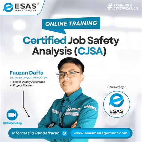Job Safety Analysis – Certified Job Safety Analysis (CJSA) | Esas Management