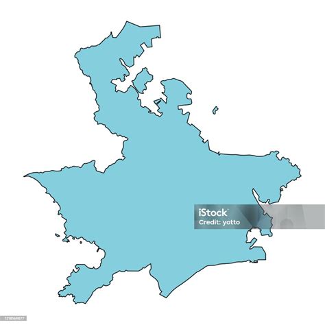 Map Of Yokosuka City Kanagawa Prefecture Japan Stock Illustration - Download Image Now ...