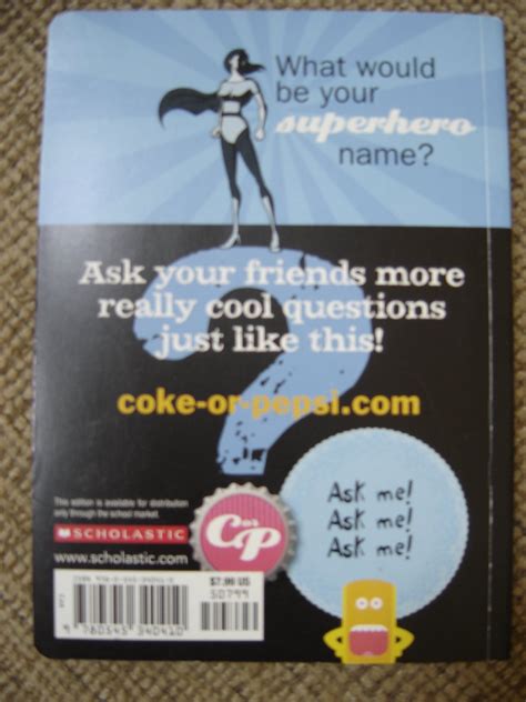 Coke or Pepsi? Unlimited! Paperback Book by Mickey Gill & Cheryl Gill ...