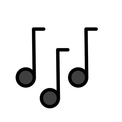 Musical notes - Free vector emoji on creazilla.com