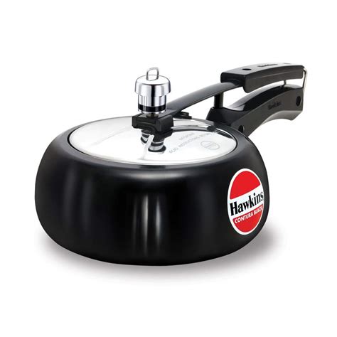 Buy Hawkins Contura Hard Anodised Aluminium Pressure Cooker, 2 Liters ...