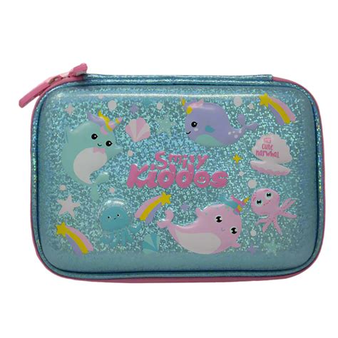 Smily Kiddos Sparkle Pencil Case Narwhale Theme – Mike Bags
