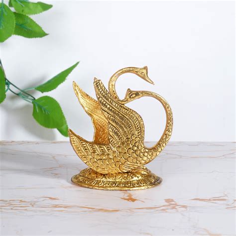 Golden Antique Duck Napkin/Tissue Paper Holder – Pooja Sarathi