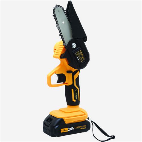 Cordless Mini Chainsaw Machine Battery Chainsaw Convenient Adjustable