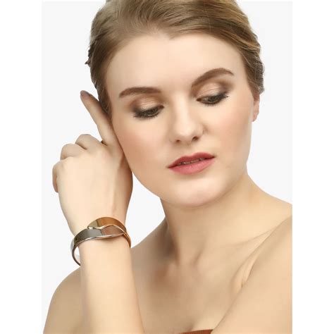 Buy Adwitiya Women 24K Gold Plated Embellished Designer Bracelets Online