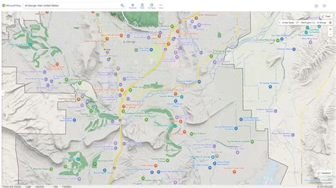 St. George, Utah Map