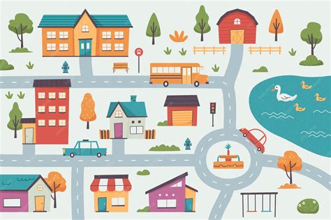 Cartoon Map Home 的图像结果