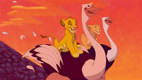 Ostrich Ride - Simba & Nala Photo (37106758) - Fanpop