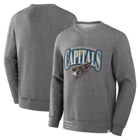 Men's Fanatics Heather Gray Washington Capitals Decades Collection ...