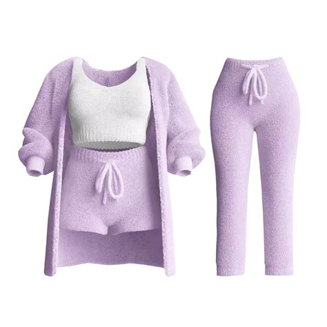 YYAPAYZB Knit Set 4-Piece Misscosy Cosy Knit Set 3 Piece Classic Cozy ...