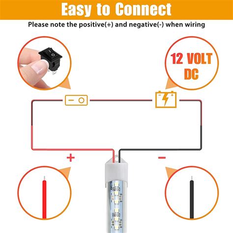 Buy Linkstyle Interior LED Light Bar 12V 48 LEDs Interior Light Bar ...
