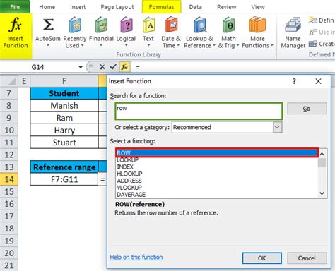 Image result for Using a Row Variable in an Excel Formula
