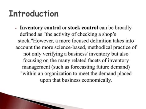Methods of Inventory Control 的图像结果