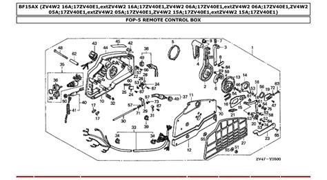 bf15ax – Section FOP-5 REMOTE CONTROL BOX parts diagram