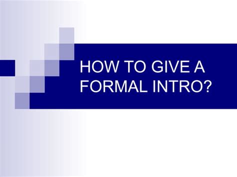 Image result for Formal Intro