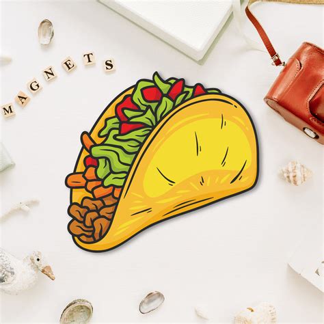 Tacos Fridge Magnet | Mexican Food Quirky Kitchen Decor – Bhai Please India