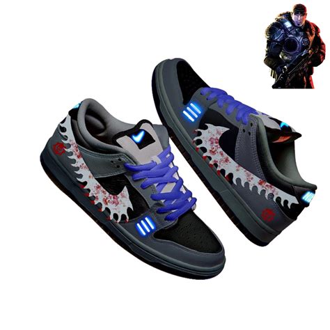 Marcus Fenix from Gears of Wars - SB Dunk Low – KKix Custom Sneakers