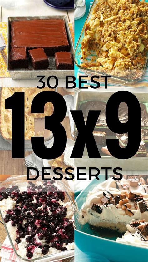 30 Desserts Made in a 13x9 Pan | Recipes from Taste of Home including ...