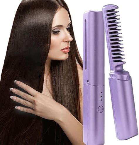 ANTARIKSH Professional Mini Hair Straightener, Portable Cordless Hair ...