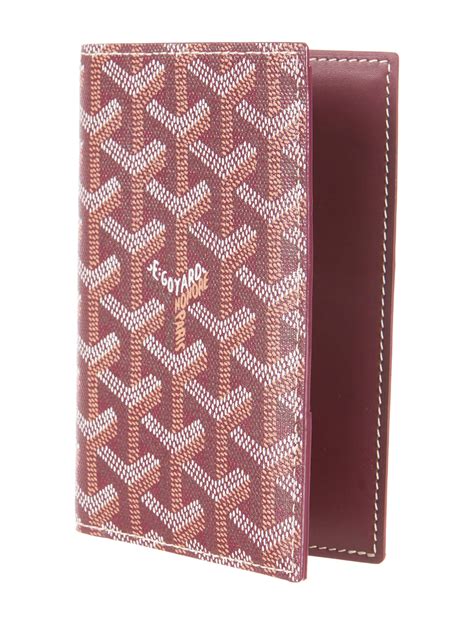 Goyard Grenelle Passport Holder w/ Tags - Burgundy Travel, Accessories ...