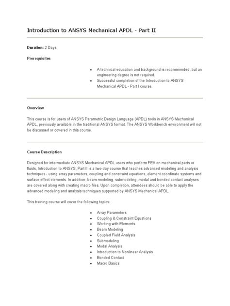 Mechanical APDL Tutorial 的图像结果