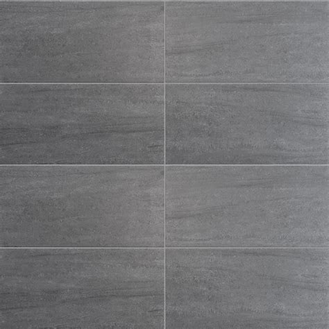 Dark grey stone effect tiles Amsterdam 30x60 cm