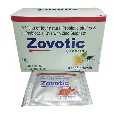 Zovitic - A Blend of Four Natural Probiotic Strains & Prebiotic (FOS ...