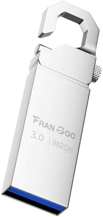 FranGoo USB 3.0 USB Stick - 982GB: Rugged, Waterproof, Metal, High-speed Transfer, Safe and ...