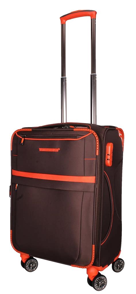 Ventex 20" Brown Orange 4 Wheel Cabin Trolley : Amazon.in: Fashion