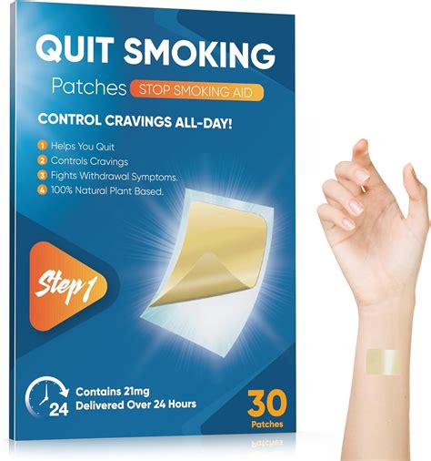 Amazon.com: Nicotine Patches to Quit Smoking Patches, Stop Smoking Aids Patches 21mg, 30 Count ...
