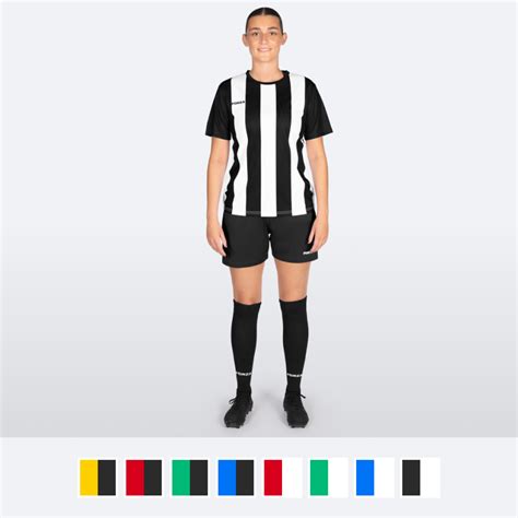 Women’s Short Sleeve Striped Football Kit | Net World Sports