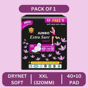 Extra Sure Jumbo Maxi Day & Night XXL | Soft & Comfortable Sanitary Pad ...