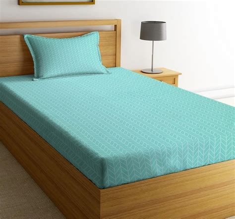 Buy BSB HOME Premium Glace Cotton 180 TC Flat Single Bedsheets ...