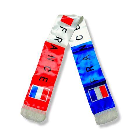Pack of 2 France Baner Scarf Banner for Cheering Banner Streamer Custom ...