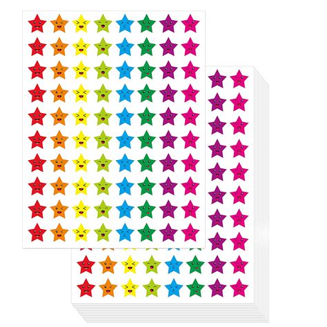 Mini Star Stickers Mega Bundle 5280 PCS in 8 Colors for Reward Behavior ...