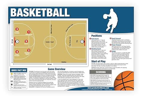 Buy Basketball Chart/Poster - Educational How to Play Basketball ...