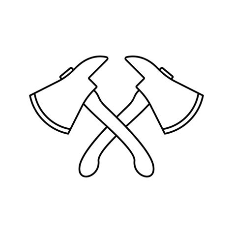 Coloriage Avec Hache Pour Les Enfants | Vecteur Premium