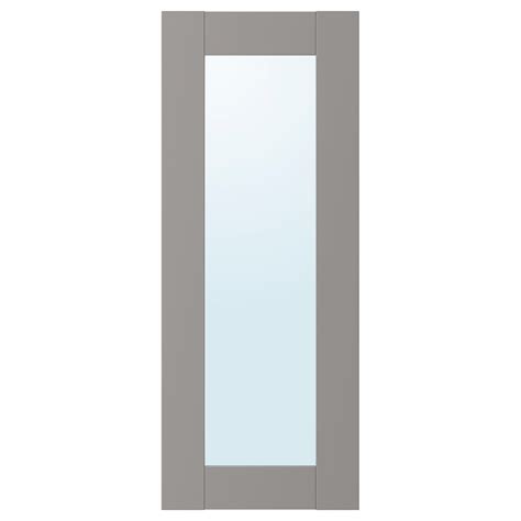 ENHET mirror door, grey frame, 30x75 cm (113/4x291/2") - IKEA