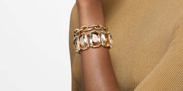 Crystal Chain Bracelets | Gold and Silver | Swarovski