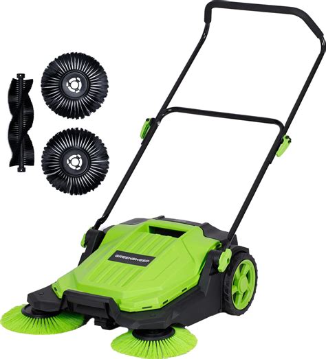 Amazon.com - SANITMAX Walk-Behind Manual Push Floor Sweeper - 6.6 ...