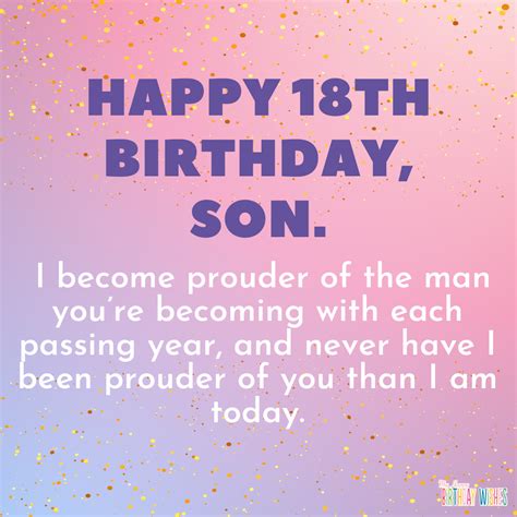 Happy 18th Birthday Son Quotes