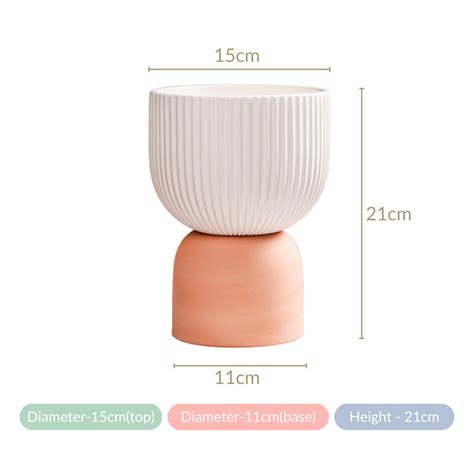 Contemporary Ceramic Pot White Online - Premium Vase | Nestasia