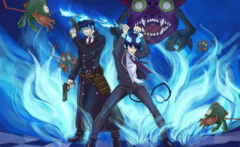 Download Rin and Yukio From Blue Exorcist | Wallpapers.com